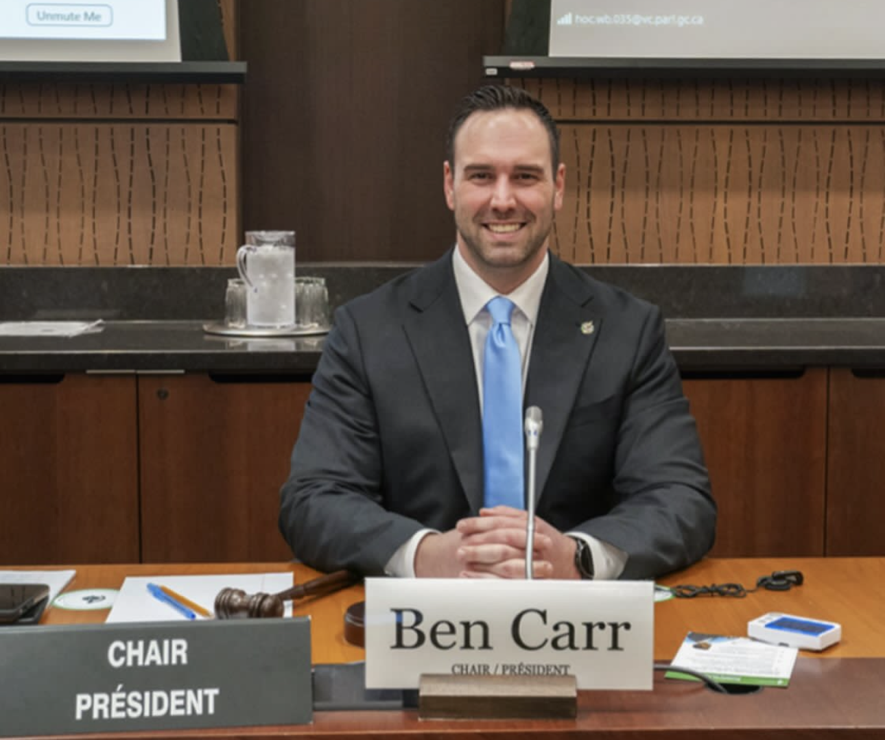 Ben Carr, Chair of the Standing Committee on Industry and Technology (INDU)